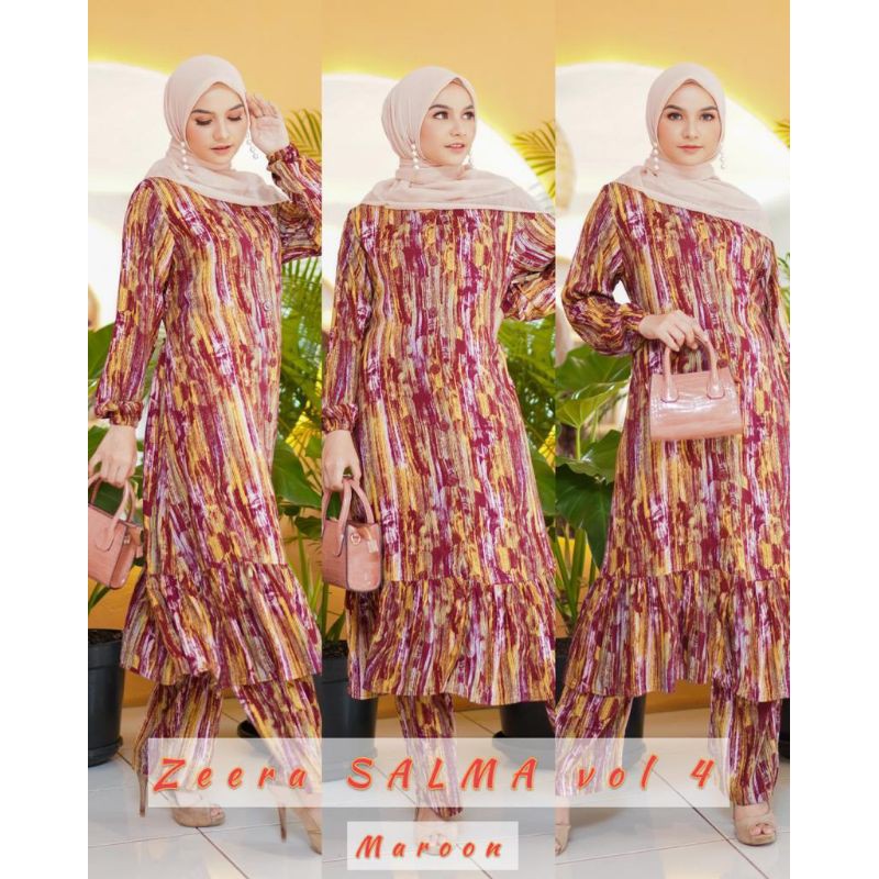 Daster arab ZEERA SALMA Gamis Rayon Setelan