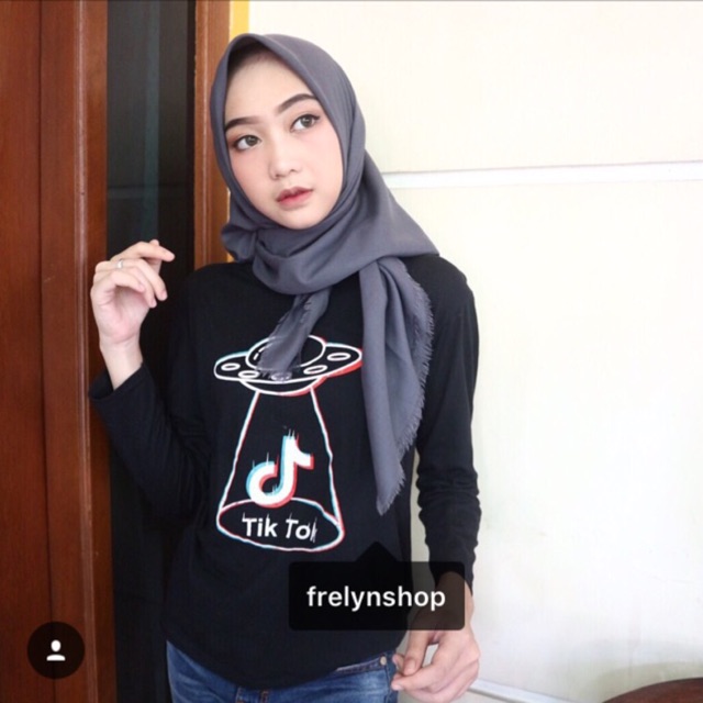 KAOS LENGAN PANJANG TIK TOK TIKTOK BAJU  TIK TOK 