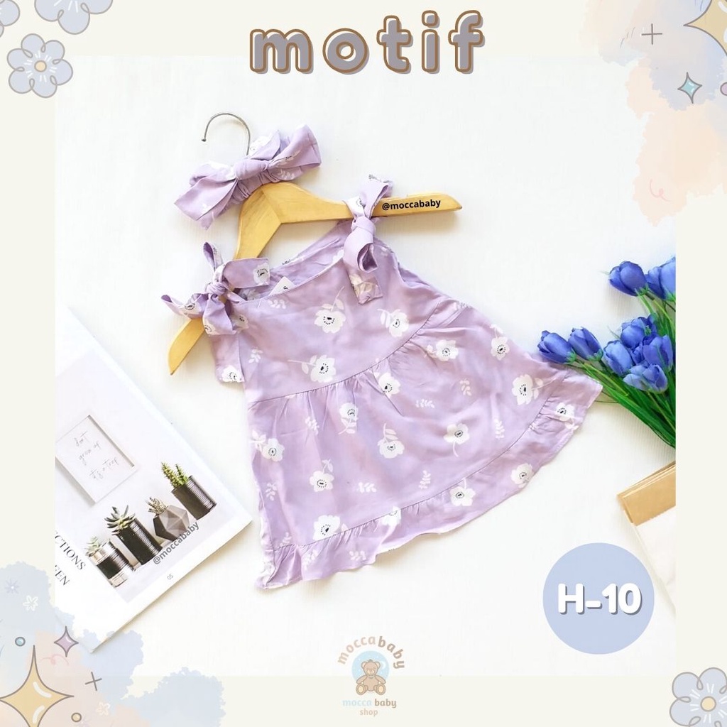 MBSS - BBB DRESS MAUREEN dress anak perempuan bayi motif bunga lucu free headband PART 2