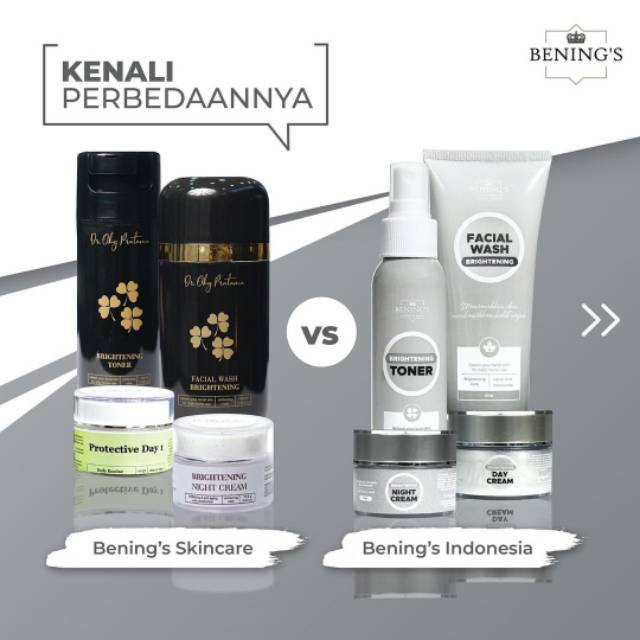 Exclusive Toner Benings Skincare by Dr Oky (Benings Clinic) Sodium Lactate, Recutita Flower Extract