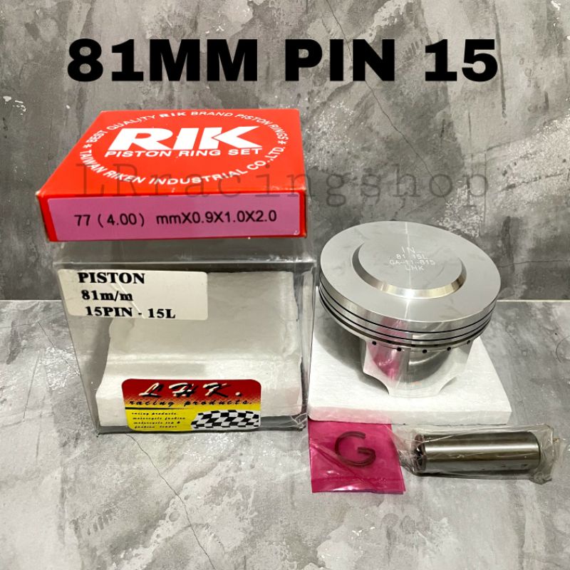 Piston LHK 81 mm 81mm pen pin 15 set ring piston seher LHK thailand