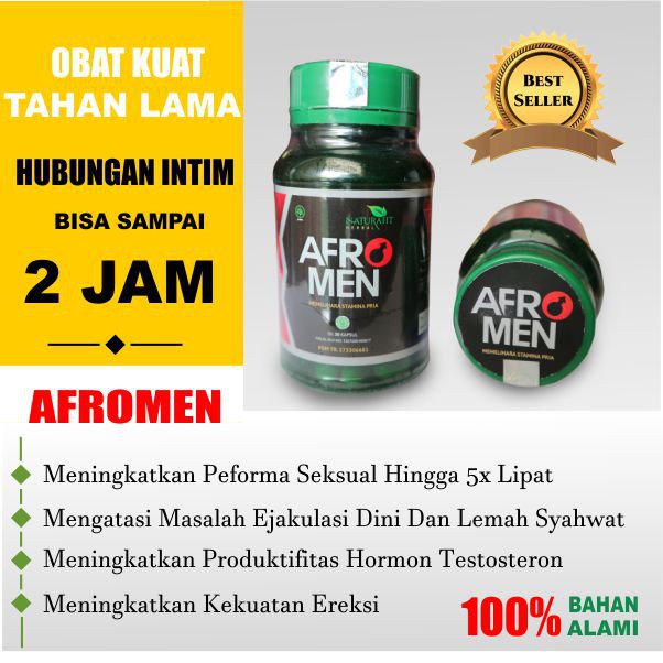 KAPSUL AFROMEN Obat Herbal Penambah Stamina & Kesuburan Pria