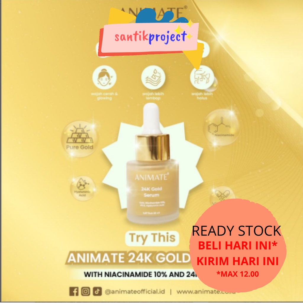 Animate 24K Gold Serum 20 ml - Anti Aging