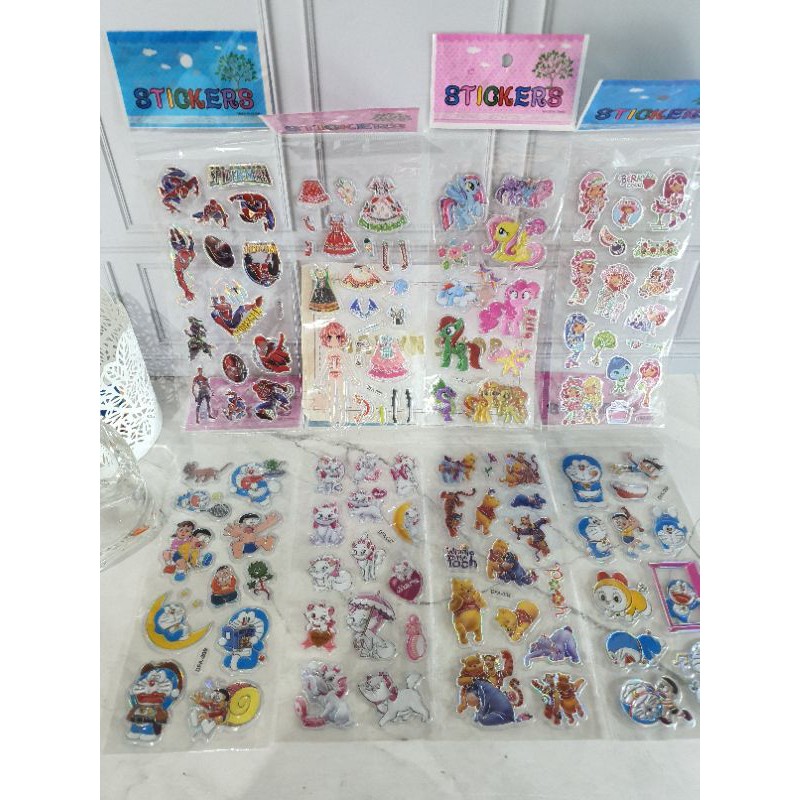 

sticker anak/stiker fancy/STICKER 3D METALIK/tempelan