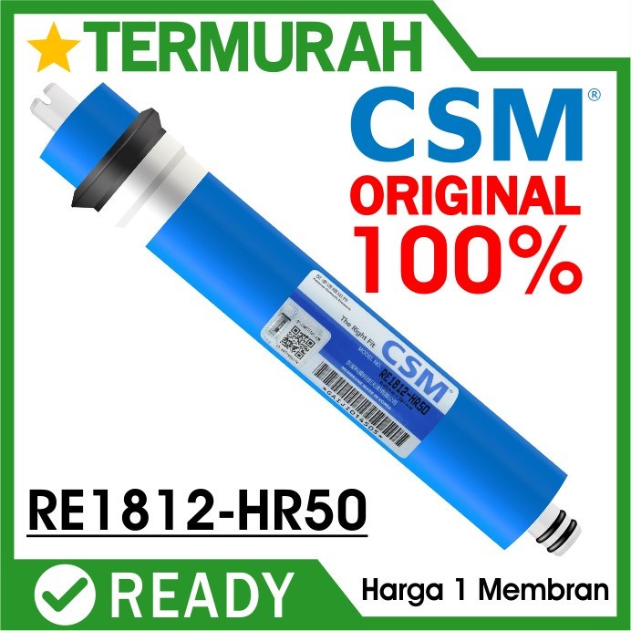 

Membran RO CSM 50 GPD 50GPD Membrane RE1812-HR50 original filter air made in korea reserve osmosis