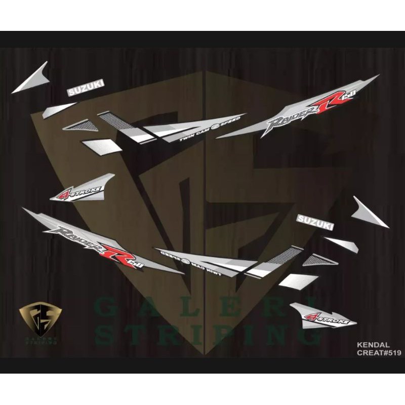 sticker striping satria fu 150 grafis raider barong