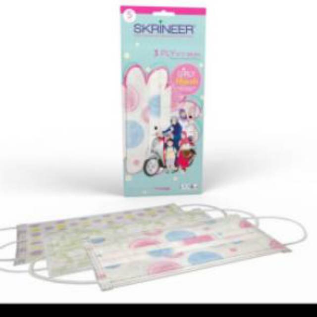 Masker skrineer hijab girly, masker headloop