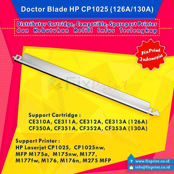 Doctor Blade Cartridge HP CP1025 CE314A CE310A CE311A CE312A CE313A  126A  Black   Color Drum Unit