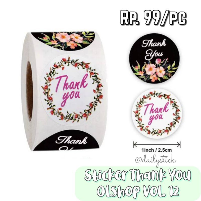 

Sticker Thank You Olshop Vol. 12