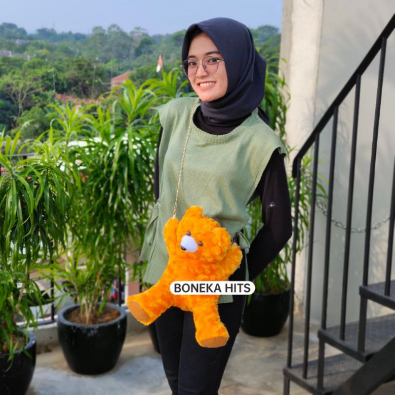 TAS SELEMPANG BONEKA BERUANG LUCU