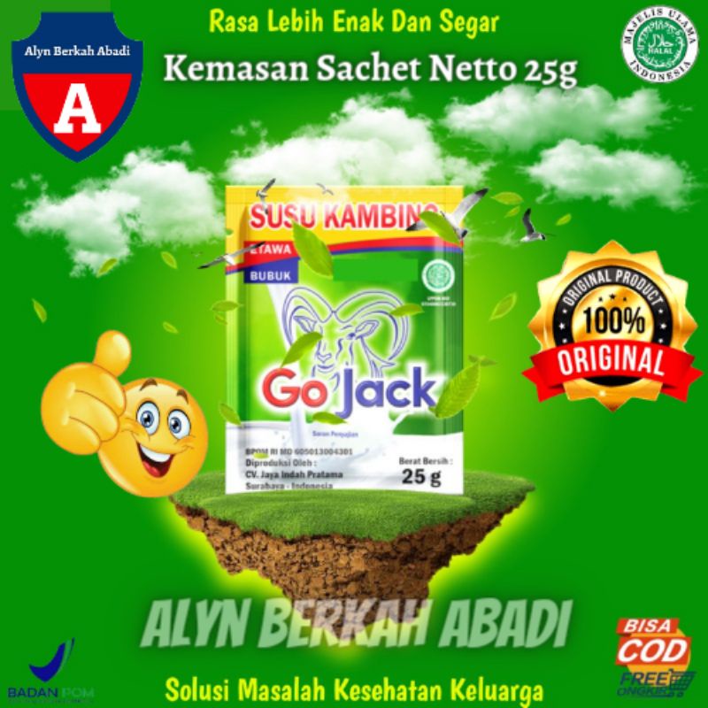 

Go Jack Susu Kambing Domba Etawa Bubuk Murni Asli Sachet 25g