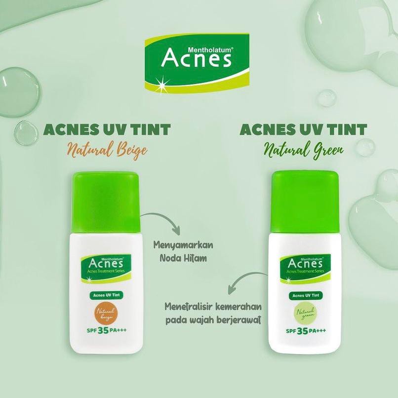 BPOM ACNES UV TINT NATURAL GREEN SPF 35 PA+++ 30GR / ACNES UV TINT / SYE