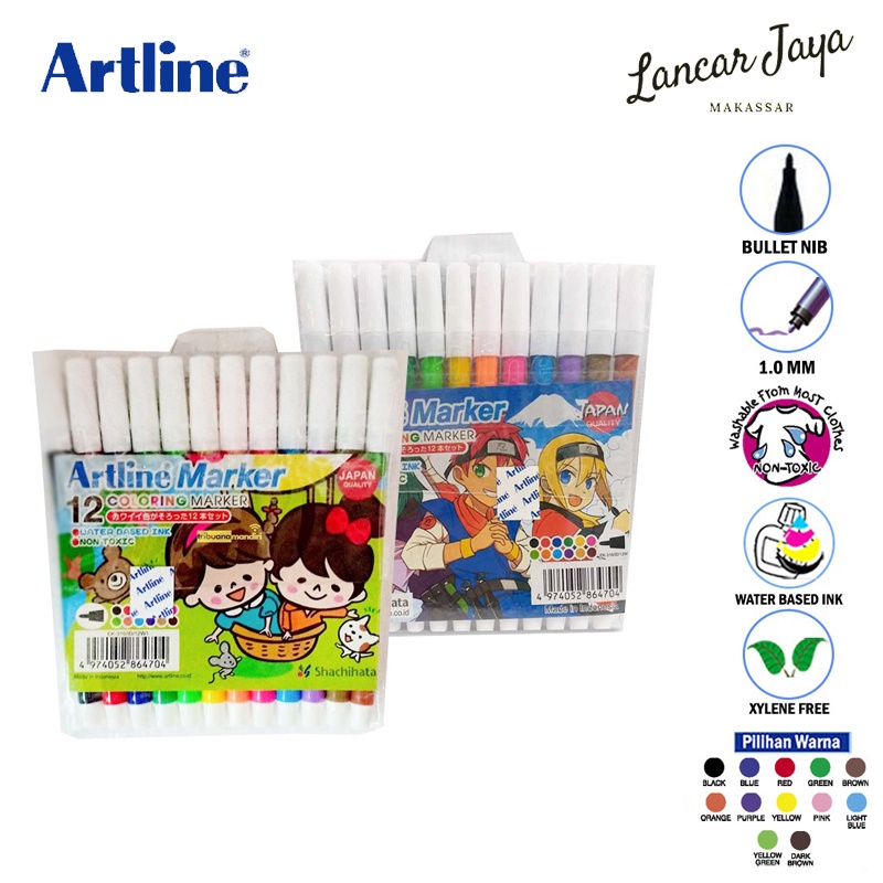 

ARTLINE Spidol 12 Warna Set EK-316/12w EK 316