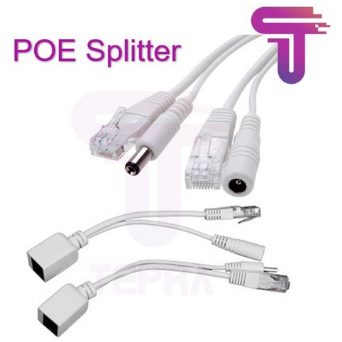 POE Adapter Cable RJ45 POE Injector + POE Splitter Kit POE