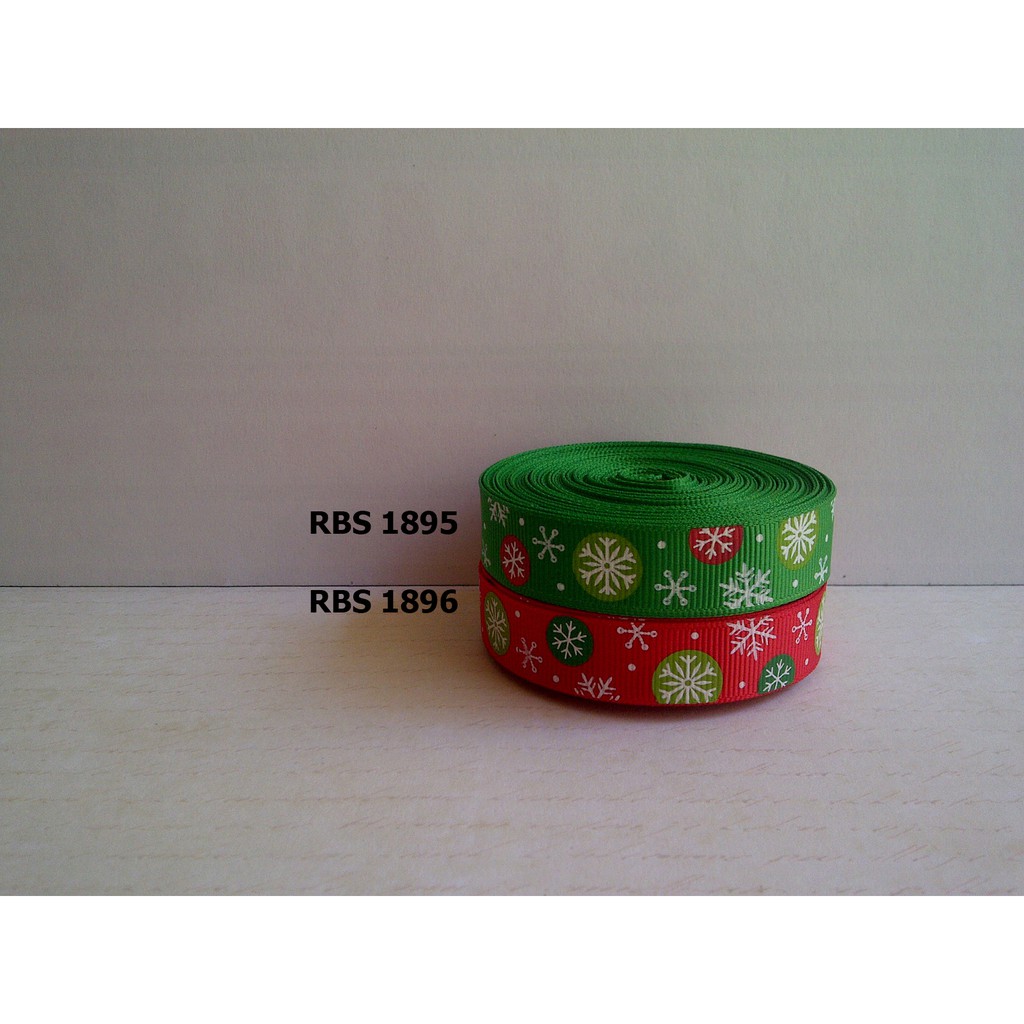 

[10 YARD] PITA GROSGRAIN MOTIF NATAL SALE RBS 1895,1896