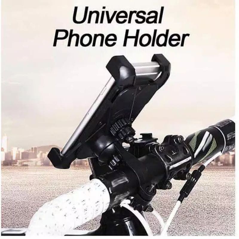 Phone Holder Stang Sepeda SK 16 Jepit Universal Kuat dan Kokoh / Holder Handphone Spion Motor SK 15