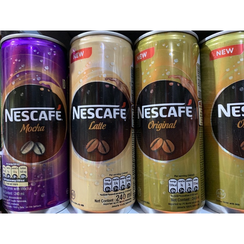 Jual Nescafe Kaleng Minuman Kopi 240ml Indonesiashopee Indonesia 4852