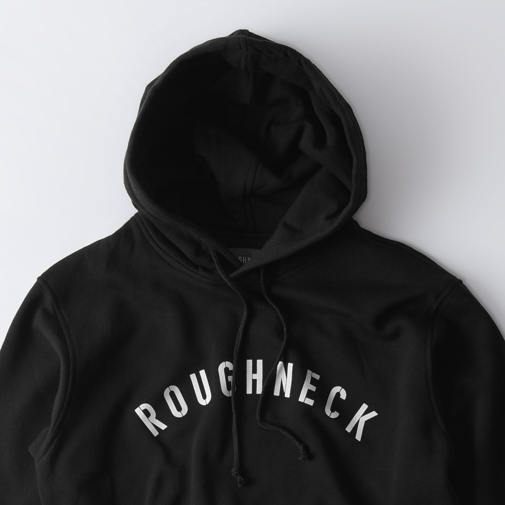 HOODIE ROUGHNECK | SWEATER ROUGHNECK | JAKET ROUGHNECK | BLACK | SIG WHITE | LIST PUTIH