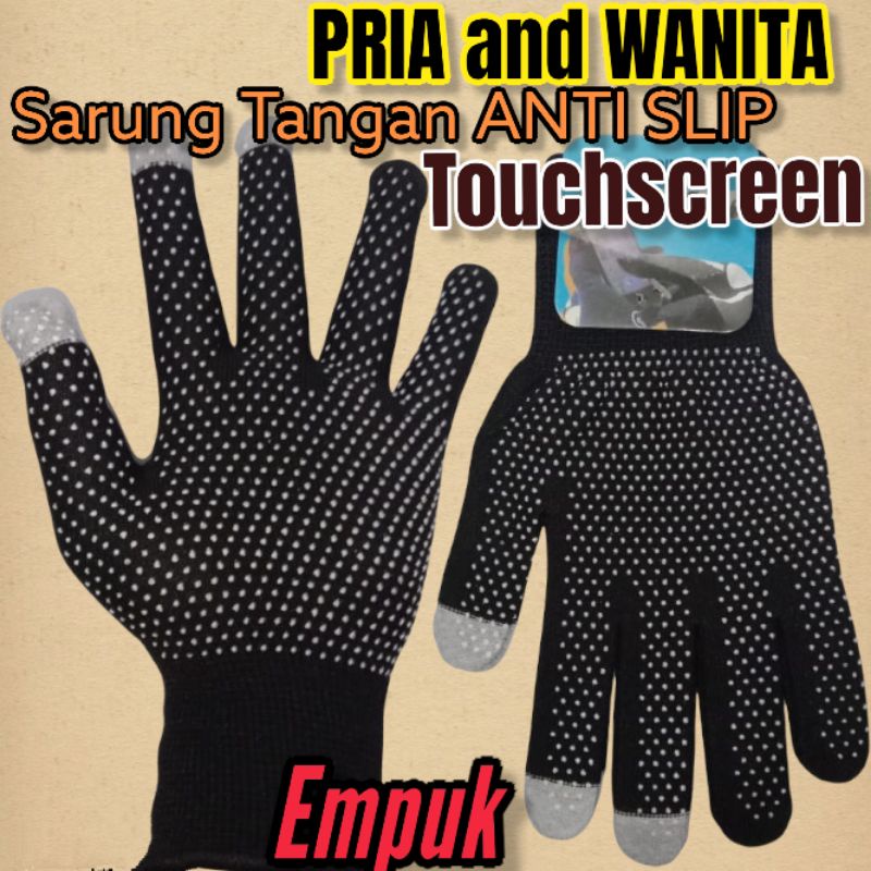 Sarung Tangan Touch Screen Import Anti Slip/Sarung Tangan Motor/Sarung Tangan HP/Sarung Tangan