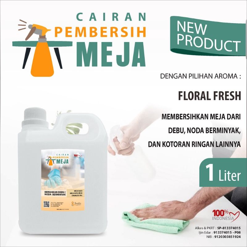 Cairan pembersih meja antiseptic aneka aroma segar kemasan jurigen 1 liter