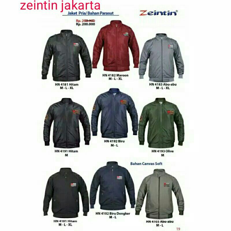 zeintin jaket pria