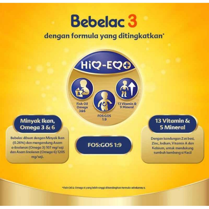 Bebelac 3 Susu Pertumbuhan [800 g]