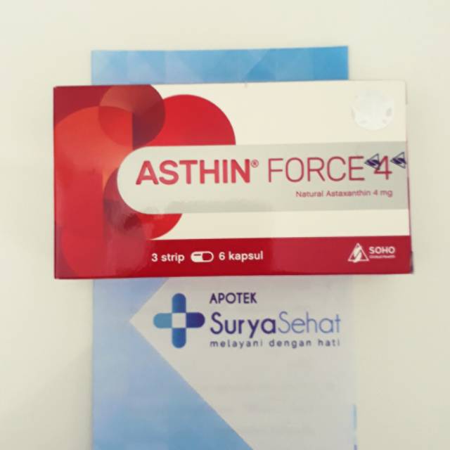 ASTHIN FORCE 4 /6 / 12 mg  suplemen antioksidan - Asthin Bond 4mg/6mg - Asthin Force Gel 30gr