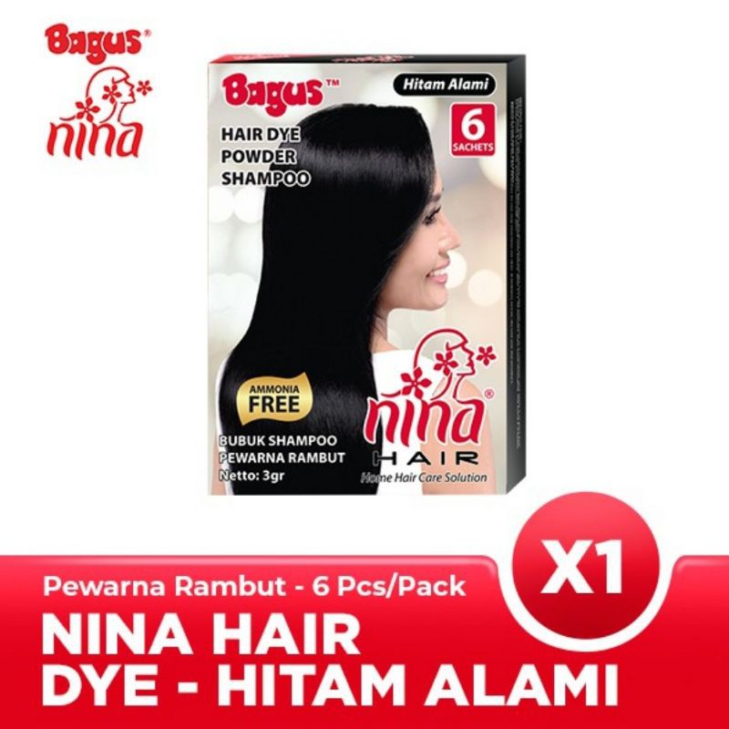 Bagus Nina Hair Dye Powder Shampo