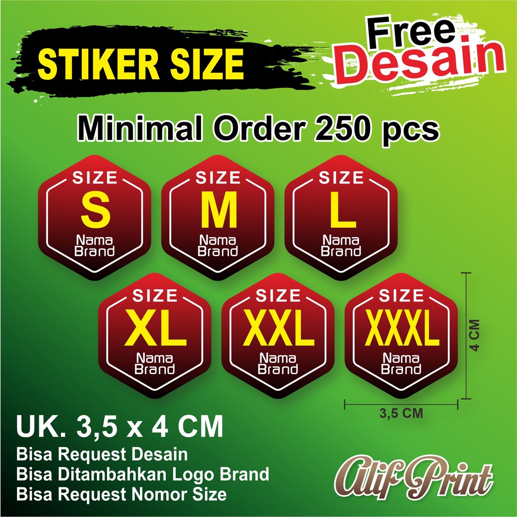 

Stiker Size | Stiker Custome | Stiker Label | Stiker Nomor | Stiker Merk