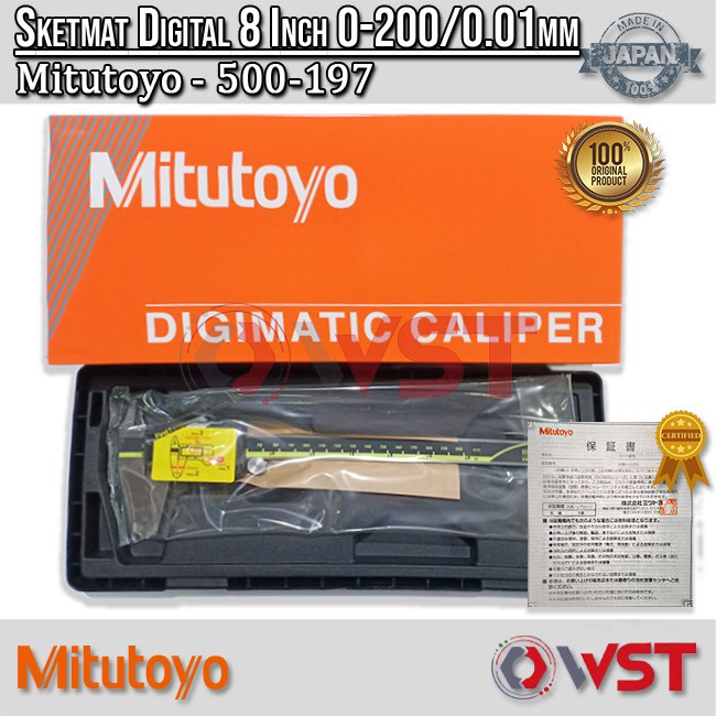 Mitutoyo Sketmat Digital / Digital Caliper / Sigmat 8" 500-197