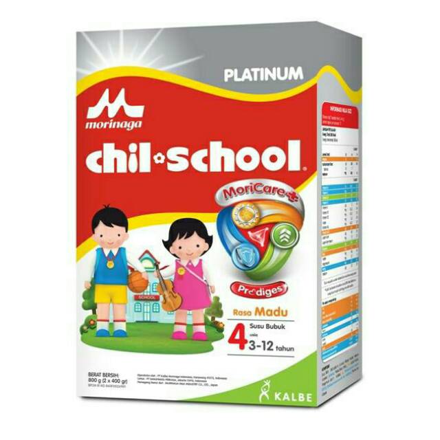 CHIL SCHOOL PLATINUM MADU/COKLAT/VANILLA 800 GRAM. Bs GOSEND