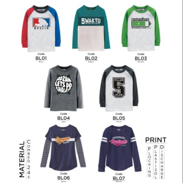 BRYLEA LONG SLEEVE Anak XS - XL