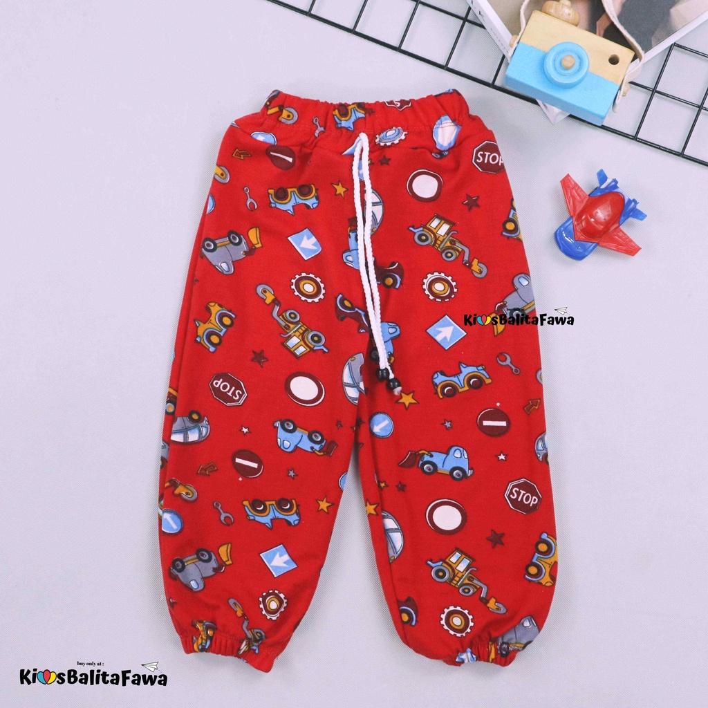 Jogger Boys uk 1-4 Tahun / Celana Joger Anak Laki Laki Murah Tidur Pants Adem Panjang Babycinnamon