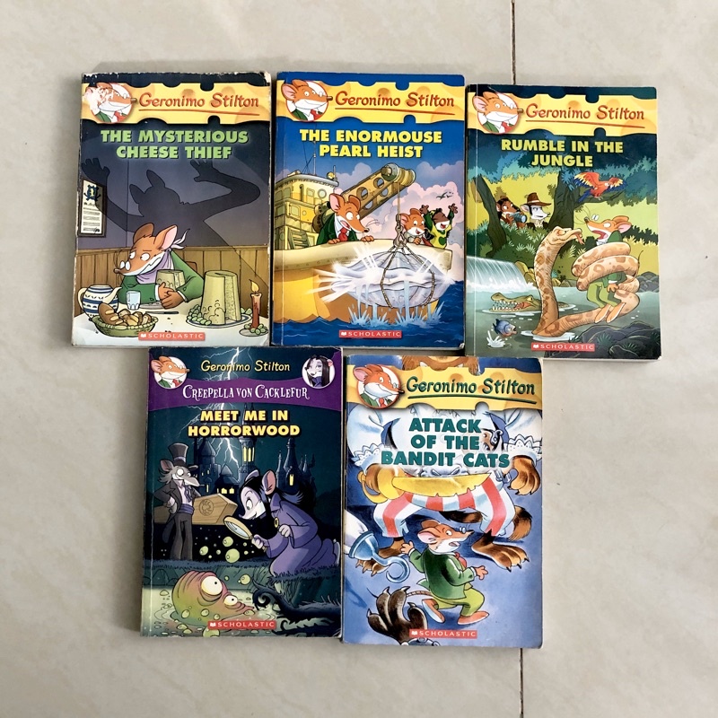 Original Geronimo Stilton Books (1 Set, 5 Books) - Preloved