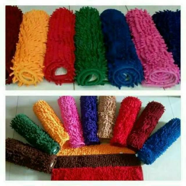 Keset Cendol Bahan Microfiber Anti Selip Warna Doff