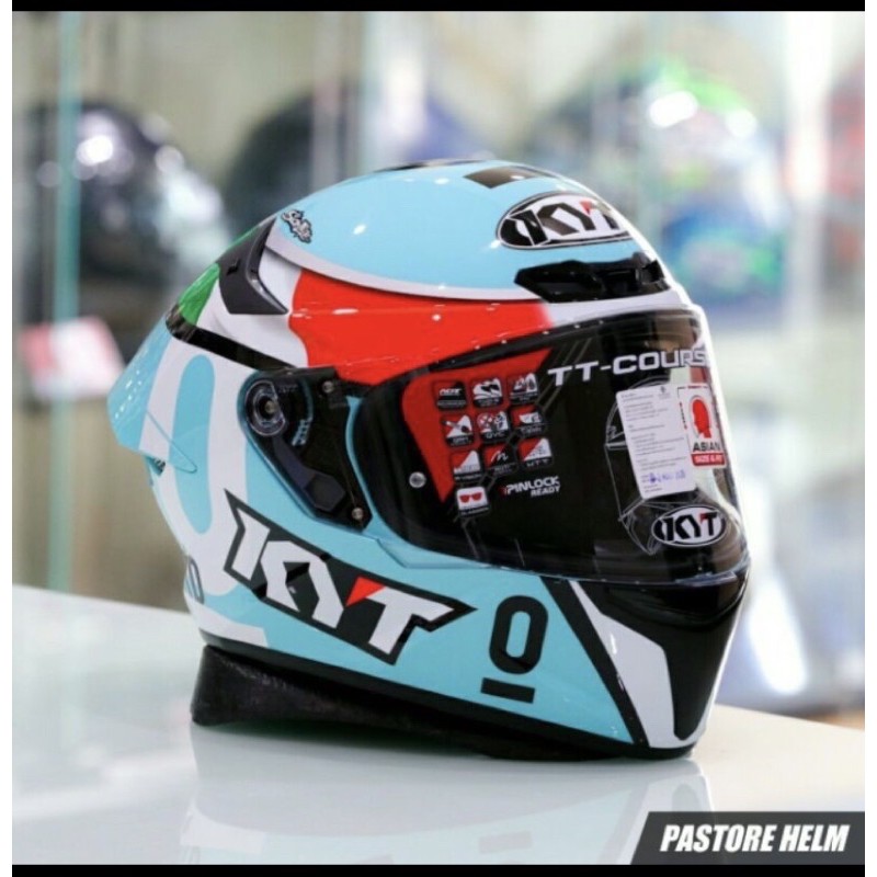 Helm KYT TT Course Dalla Porta Leopard Produk Original