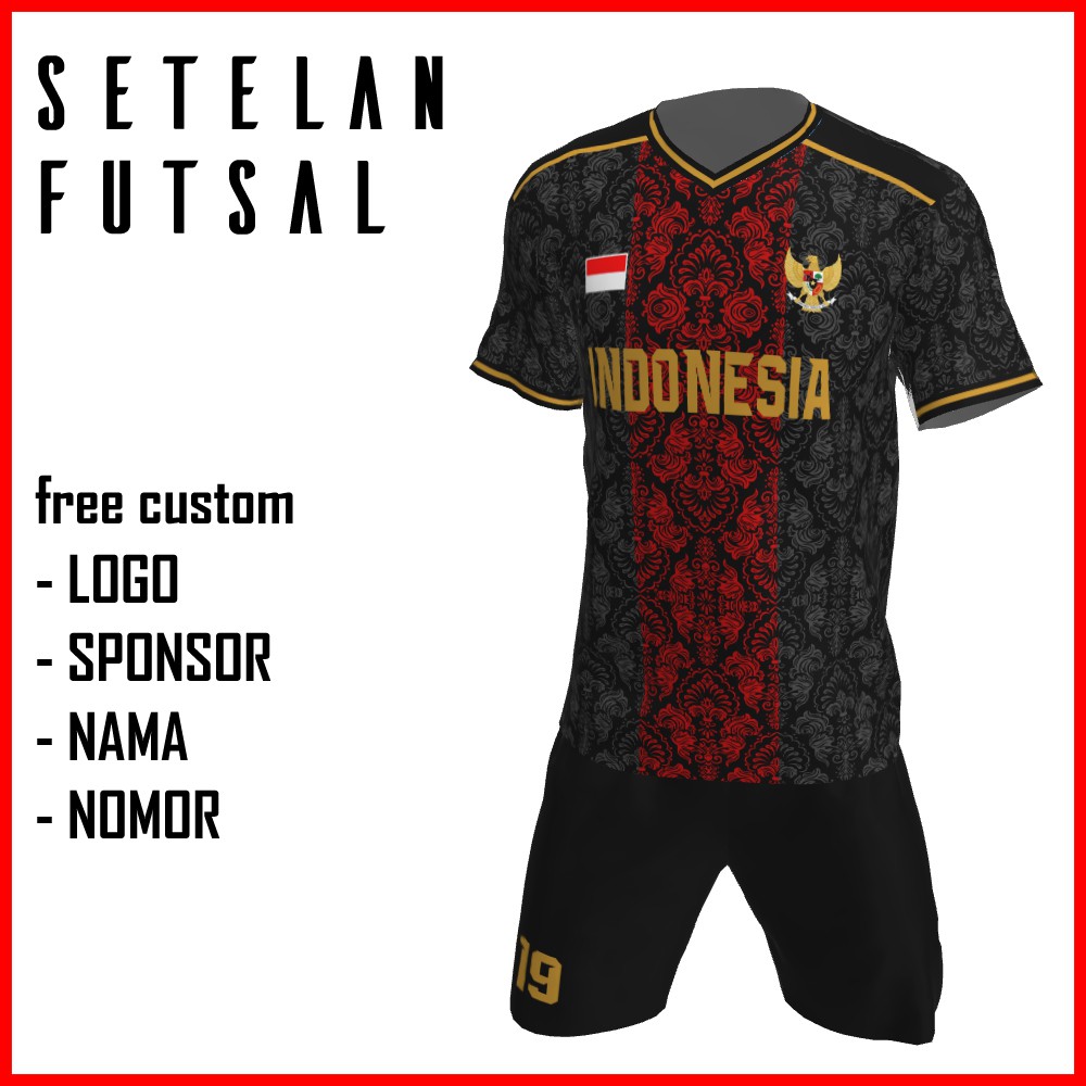 Bikin Jersey Futsal Custom Printing , Baju Kaos Jersey Setelan
