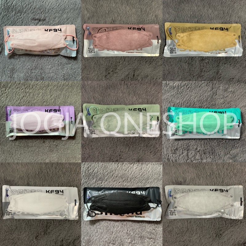 MASKER KF94 SHUMU 5 PLY ISI 10 PCS BONUS KONEKTOR 1 PCS - MASKER SHUMU ORIGINAL - MASKER KF94 WARNA 