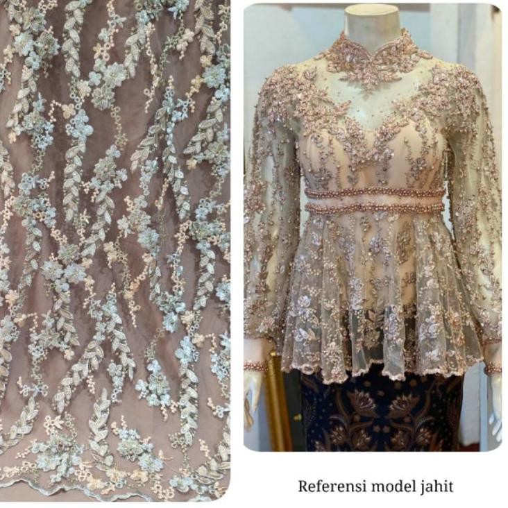 Brokat Tile  ,bahan kebaya ,kain tile,toko kain ,jual bakal kebaya K0B7