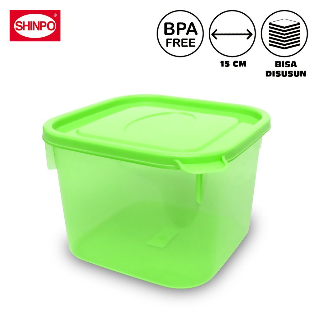 SHINPO Toples Plastik Ukuran M 1.65 L Tempat Cemilan Boccadillo Food Storage BPA FreeSPO-SIP-304M