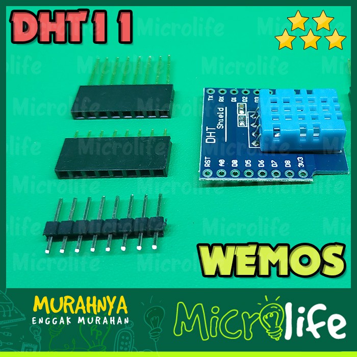 DHT11 TEMPERATURE HUMIDITY Shield WEMOS SENSOR SUHU KELEMBABAN