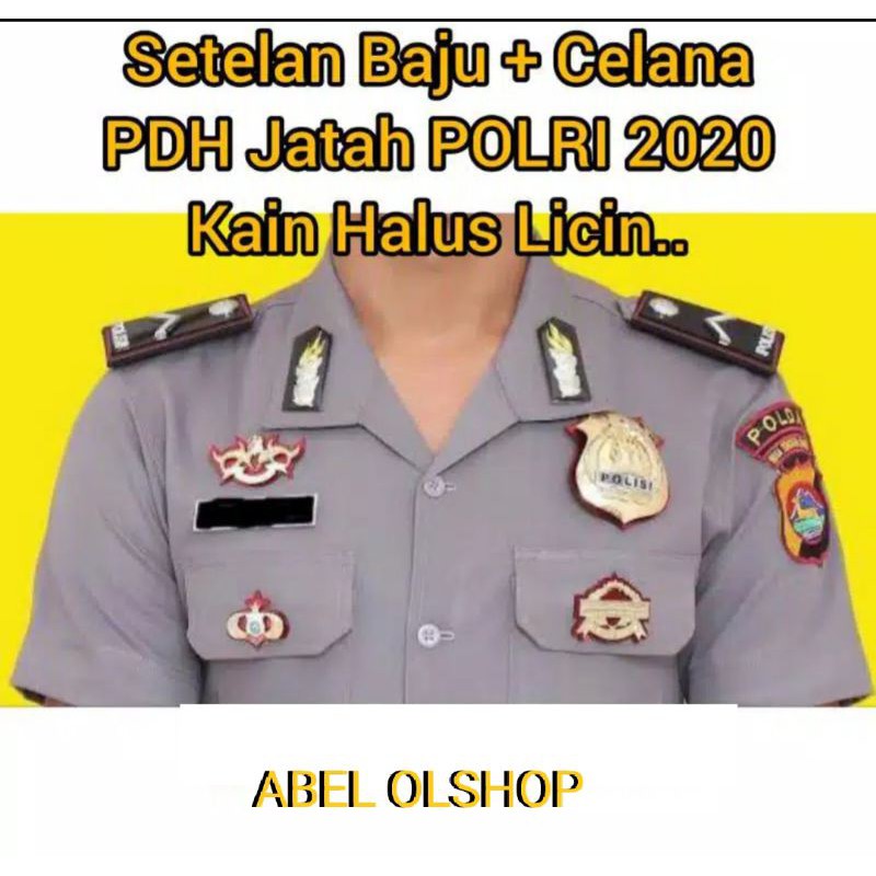 SETELAN BAJU +CELANA PDH JATAH POLRI 2020