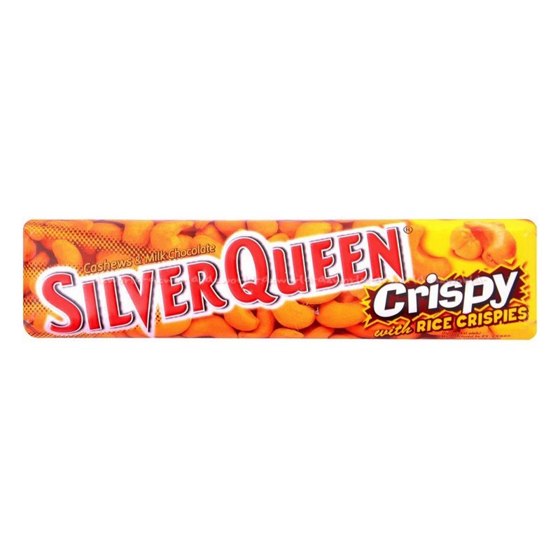 Silver Queen Crispy 60gr Silverqueen Krispi Coklat Isi Kacang Mate Cokelat Coklat Kriuk