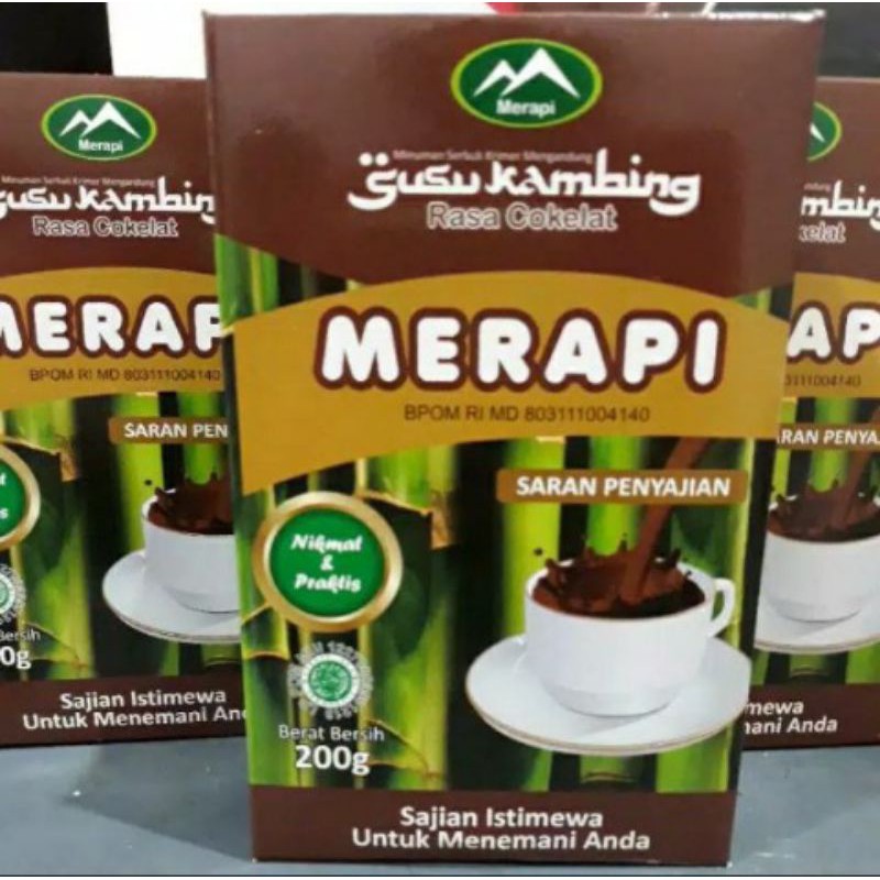 

susu kambing etawa rasa cokelat | susu kambing merapi 200g