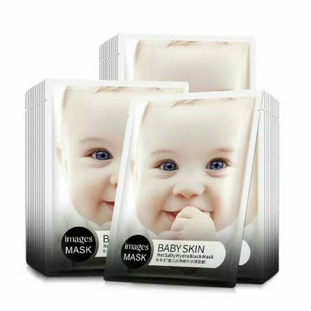 Jual IMAGES BABY SKIN NET SALTY HYDRA BLACK MASK (SHEET) Indonesia