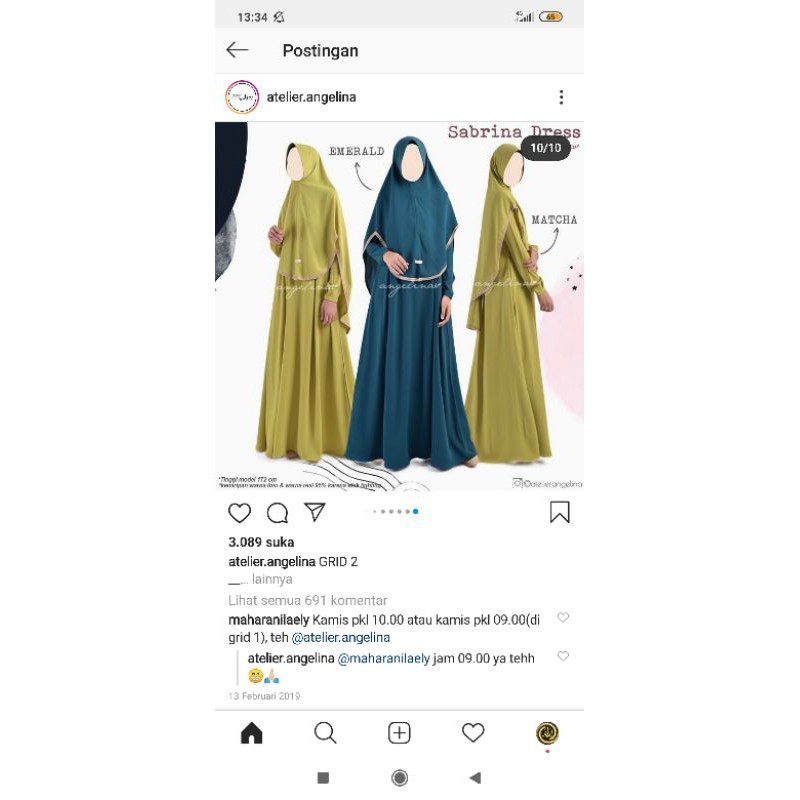 sabrina dress atelier angelina