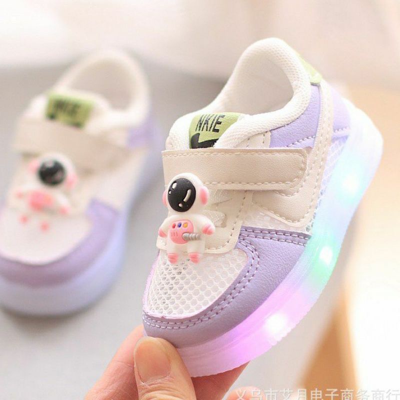 Sepatu Bayi &amp; Balita Laki-Laki Dan Perempuan Import Lampu LED Size 16-26