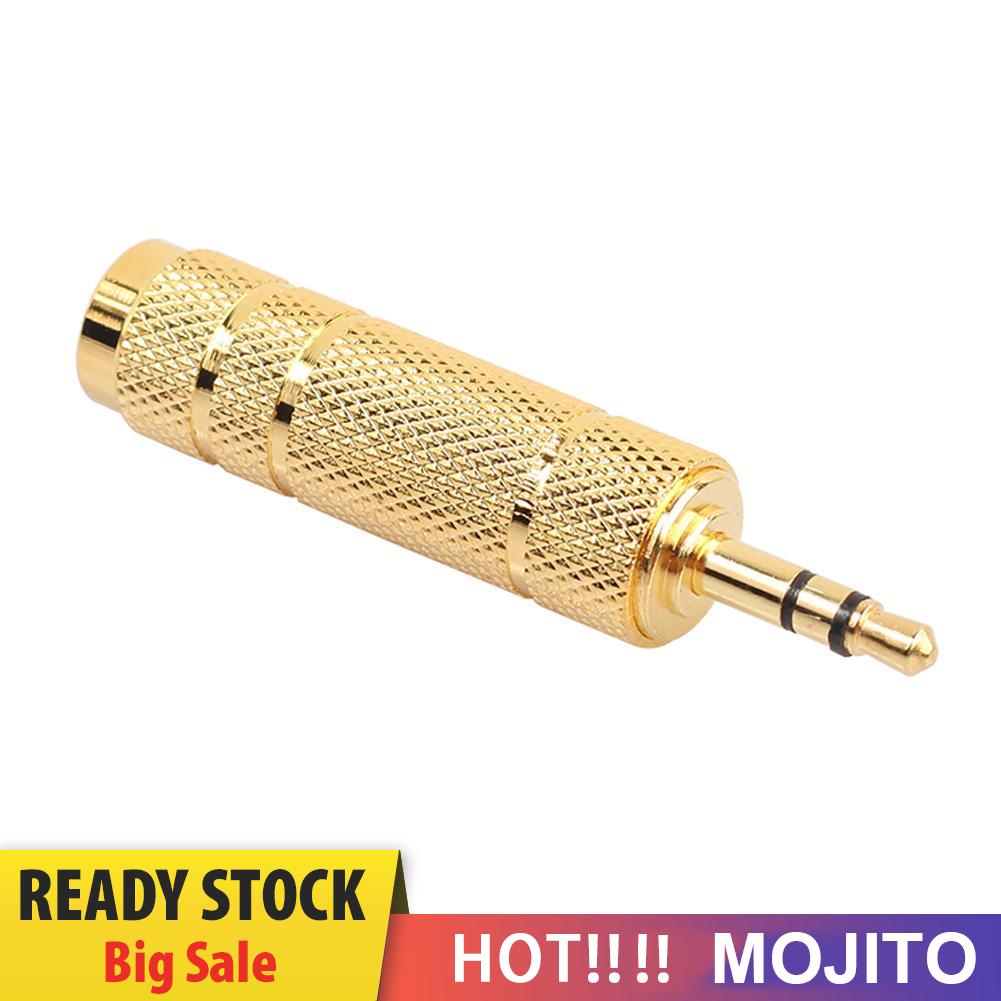 Mojito Adapter Konektor Microphone Audio 6.35mm Female Ke 3.5mm Male