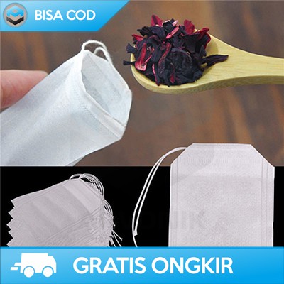 KANTONG TEH CELUP KOSONG TEA BAG KERTAS FILTER SARINGAN TEH 100 PCS