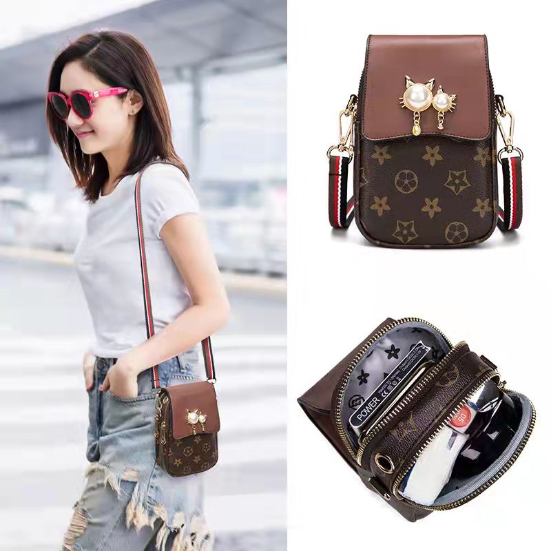 Satu7an T270 Tas Selempang Wanita Tas Mini Tempat Hp Fashion Korean Kasual Style Motif Tas Cewek Import Sling Bag Kulit PU